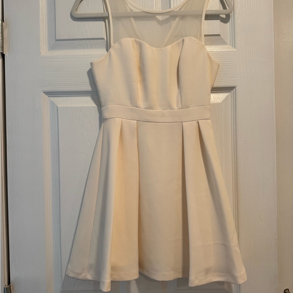 BCBGeneration Strapless Cream Dress